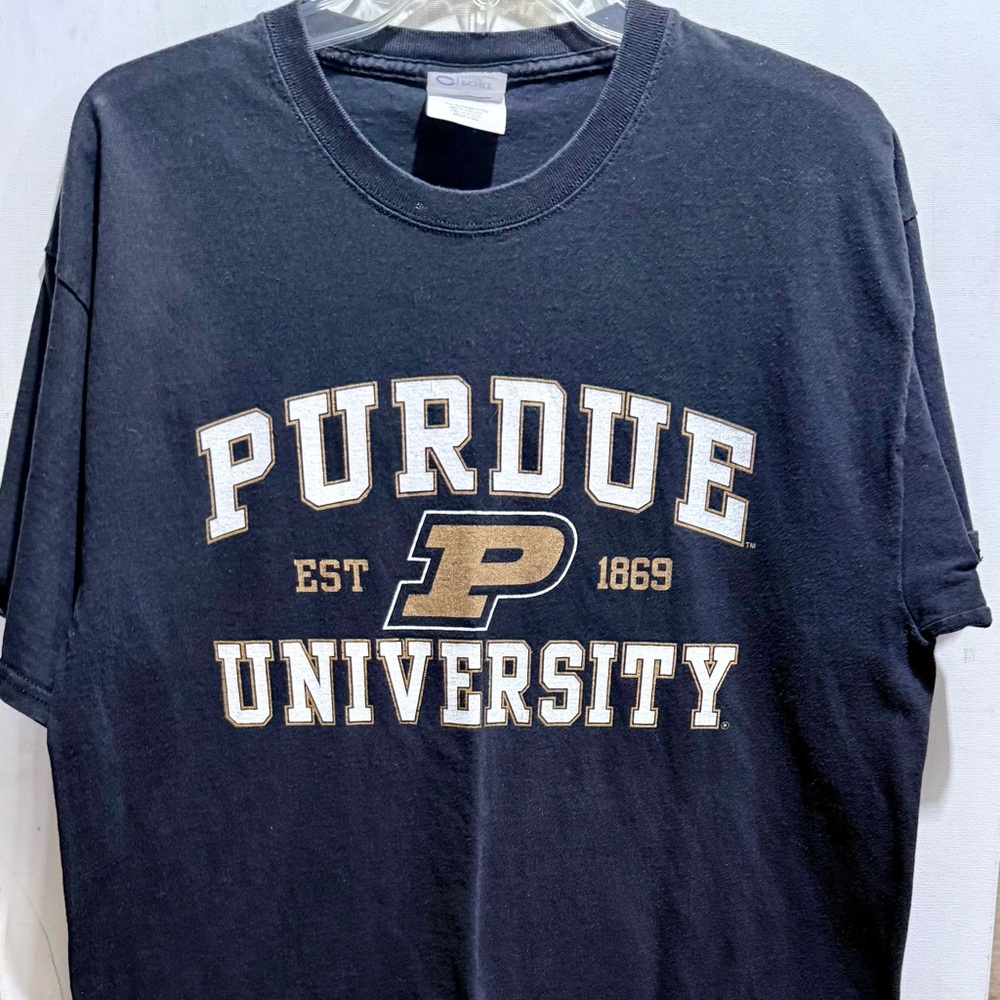 Port and Company Black Purdue University T-Shirt